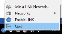 Bare in mind that when quitting Link Connect, this will not shut down