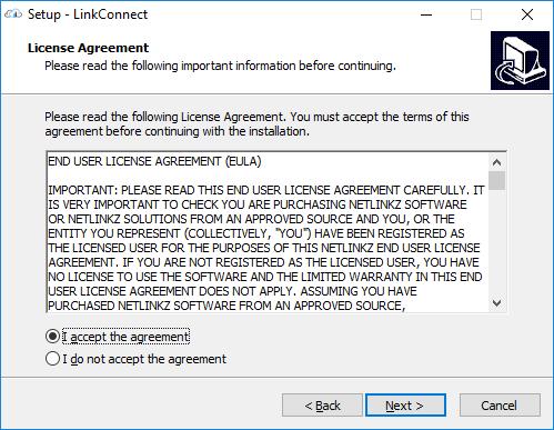 Read the End User Licence Agreement.