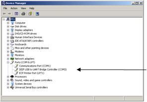 Check the COM port used for communication, and make sure the settings correspond to the