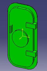 2. Create your part (in this case a door) using Part Design. (See Part Design documentation if you need help.
