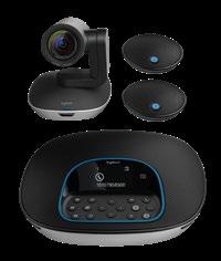 MEDIUM AND LARGE MEETING ROOMS LOGITECH GROUP NFC UP TO 14 SEATS Affordable video conferencing system with HD video, 10x zoom and a