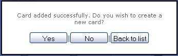 For example: changing the user name, entering a card number and keeping all other card information. 1. Click the Card symbol or select Card Management from the Users menu. 2.