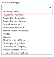 REGISTER YOUR ROLE Register your Role The Role/s that you hold as part of the Community Pharmacy Programs determines the Service Providers for which you can register.