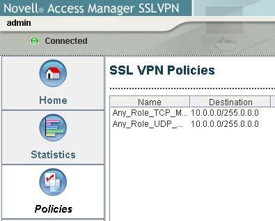 6 Click OK twice, then on the SSL VPNs page, click Update. 7 Test the traffic rule: 7a Open a new browser session and enter http://am3bc.provo.