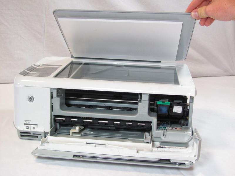 Step 5 Rotate the printer 90 degrees counter