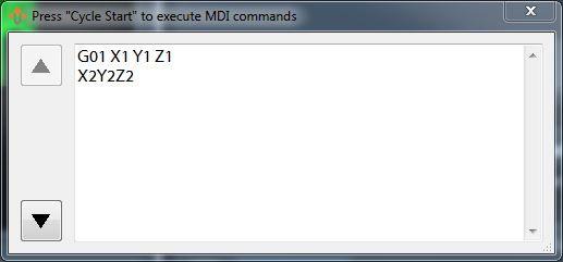 Programmed Movement 3.1 MDI To command a movement using the MDI feature, press the [MDI] button.