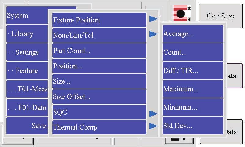 information such as presence or absence of error conditions. Magnified Display Magnify measurement items on the screen for visibility from a distance.