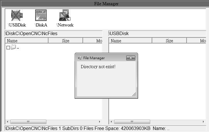 3.5.2 File Export Operation Path: F2-program F8-file manager F5 File export Other interface will appear on screen, press F5-device change to move cursor to desired external device on the status bar