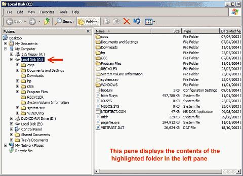 FILE ORGANIZATION WINDOWS EXPLORER Start Programs Accessories Windows Explorer Opening Windows Explorer gives you a view of your computer's contents as