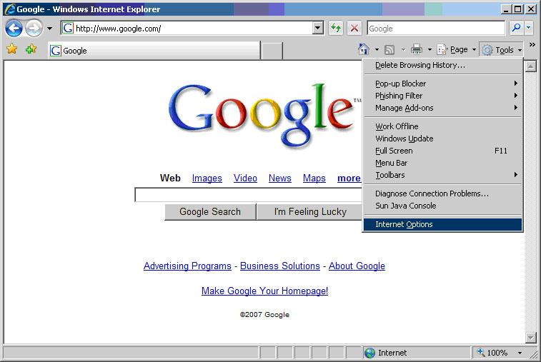 WEB BROWSERS INTERNET EXPLORER (PC Default) Internet Explorer is a built-in web browser software program for Windows.