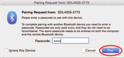 Make a Bluetooth connection - Mac 1. If you are asked for a passcode type in 1111.