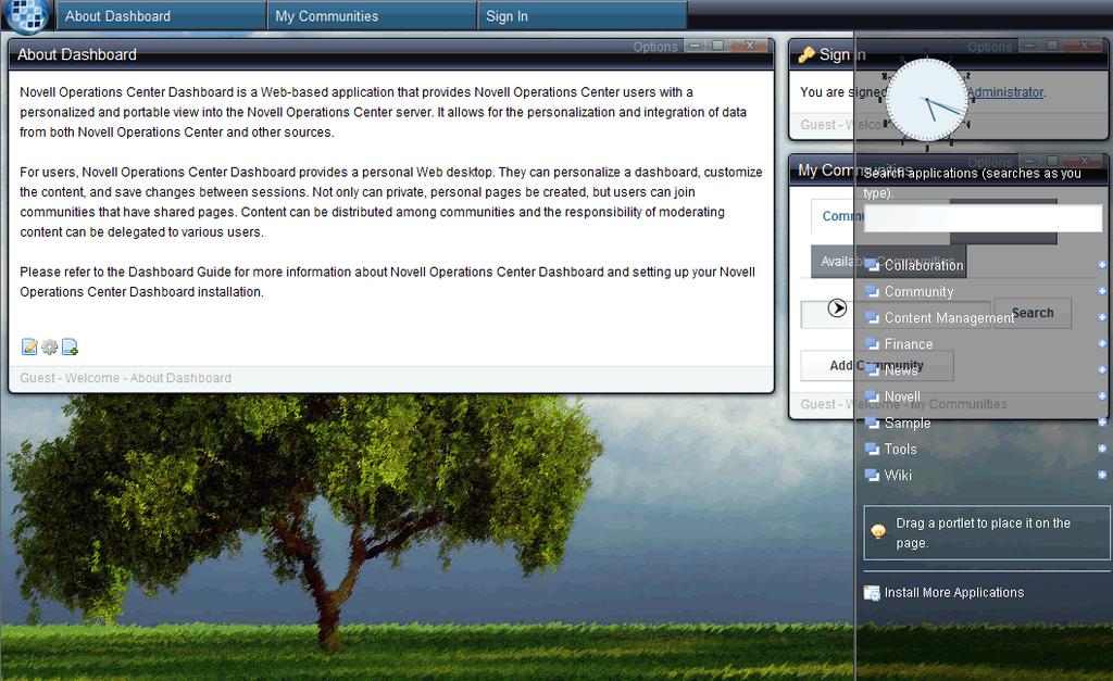 The Classic theme can be selected in the following colors: Blue (default) Green Orange Desktop Theme The Desktop Theme simulates a desktop look and feel.