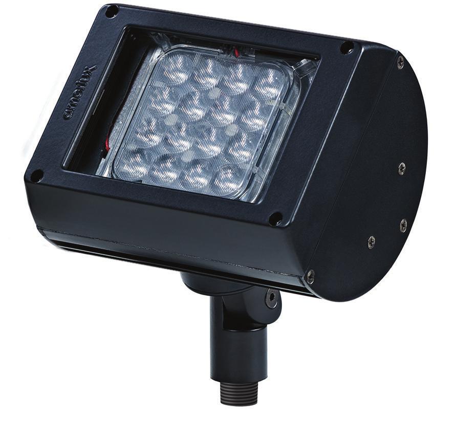 Single Array LED Flood Light FL1 / BLK Features The Amerlux flood luminaire employs solid state technology and precision engineering to provide LED solutions for exterior signage, wall washing, and