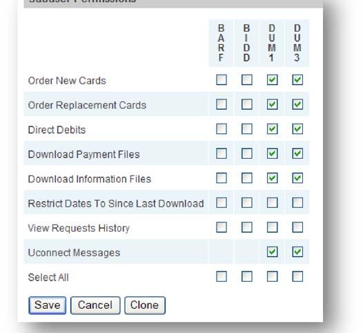 Direct Debits - This allows the user to set up, amend and cancel your customers Direct Debit instructions. Download Payment Files - This allows the user to download payment files.