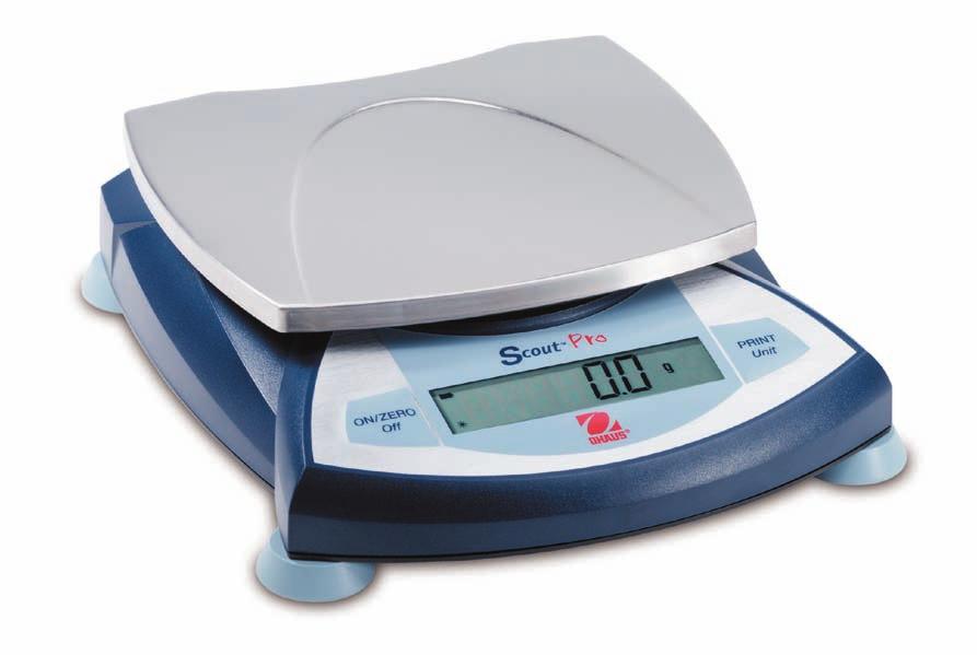 Scout Pro Portable Electronic Balances The Latest in the Scout Line of Portable Balances The Ohaus Scout Pro Designed for use in laboratory, industrial or education applications, the Ohaus Scout Pro