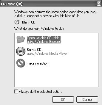 B 770 / 4 apart from creating audio CDs. If you want to create an audio CD, use a CD-R unless you know that the CD player you ll be using to listen to the disk does support CD-RW disks.