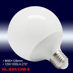 LED Bulb Lamp (2/5) S series (Aluminum wrapped with thermal plastic housing) Part number HL-G45/5W-S Input voltage 175~265VAC, 50/60Hz Description S series G45 5W LED lamp PF / Dimming PF 0.