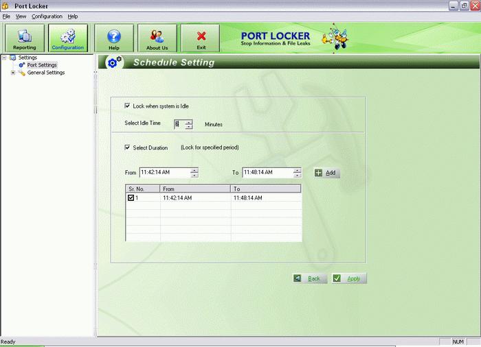 Different Lock Types Permanent Blocked: Permanent Block, to lock certain ports permanently and then Click Apply button.