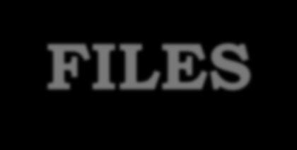 FILES Python includes a file object that we can use to manipulate files. There are two ways to create file objects.