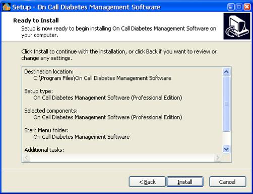 Next> Before the software is installed, the Current Settings will show details of the