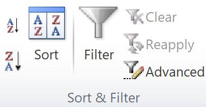 Collaborate Excel: Filter data Sheets: Filters and filter views To temporarily hide data in a spreadsheet, use a filter. To filter data without affecting anyone else s view, use a filter view.