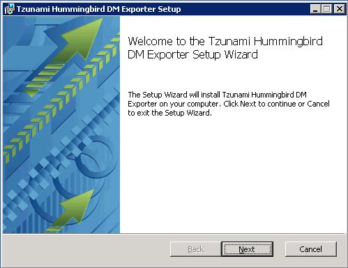 1.2 INSTALLING TZUNAMI HUMMINGBIRD DM EXPORTER Tzunami HummingBird DM Exporter requires that the Windows Explorer DM Extension to be installed and configured on the machine