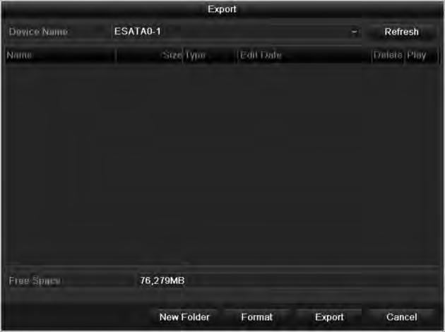 Figure 7. 9 Export by Normal Video Search Using esata HDD Stay in the Exporting interface until all record files are exported with pop-up message Export finished. 5.