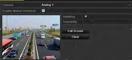 8.1 Setting Motion Detection 1. Enter Motion Detection interface of Camera Management and choose a camera you want to set up motion detection.