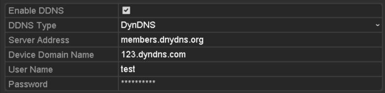 Five different DDNS types are selectable: LTS DDNS IPServer, DynDNS, PeanutHull, NO-IP and HiDDNS. IPServer: Enter Server Address for IPServer. Figure 9.