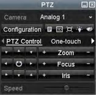 4.3 PTZ Control Panel To enter the PTZ control panel, there are two ways supported.