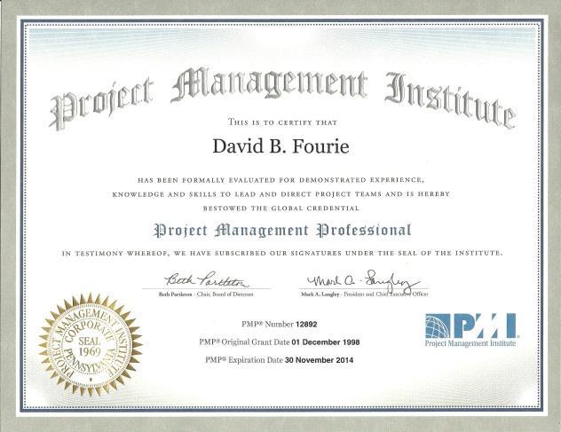 The Value of PMP Certification Renowned throughout the world. Your Name Positive impact on salary. Better marketability. Continually develop your skills. Stay current as the profession changes.