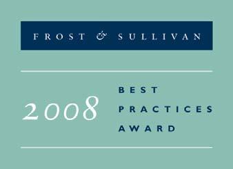 Award Description 2008 The Frost & Sullivan Award for Emerging Company of the Year is presented each year to the company that has emerged as a significant participant within its industry.