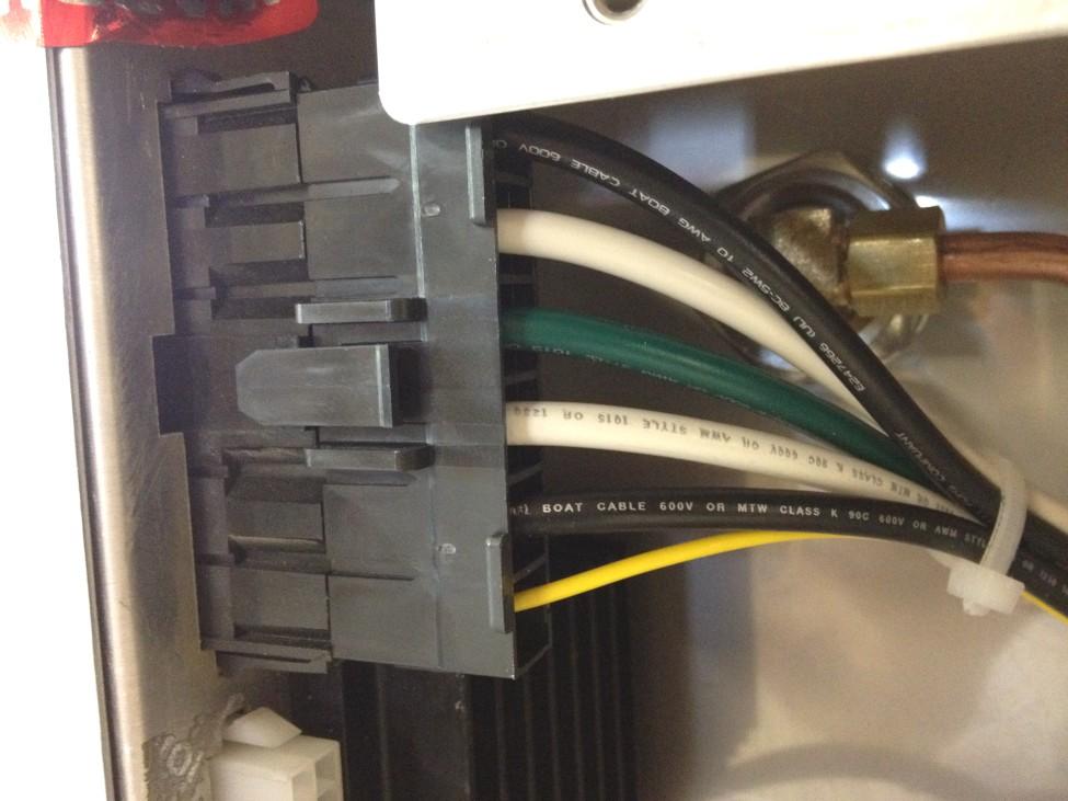 Reinstall the lower 20-pin Molex and 6-pin