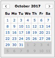In the upper right corner, you can select the type of view: Month, Week, Day or List