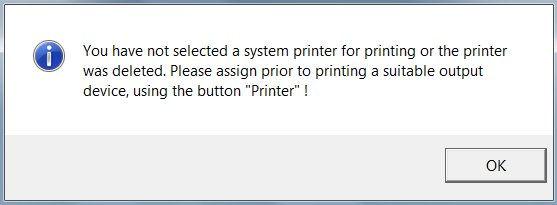 9.4 Printing on a thermo transfer printer The first time you send your data to be printed on a thermo