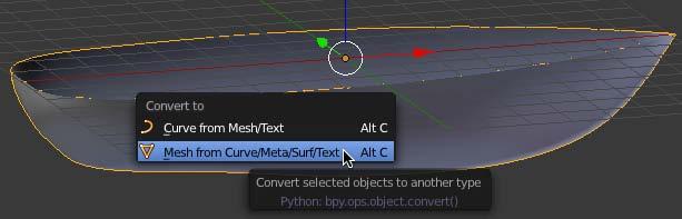 Select the Hull object and press ALT-C and convert the