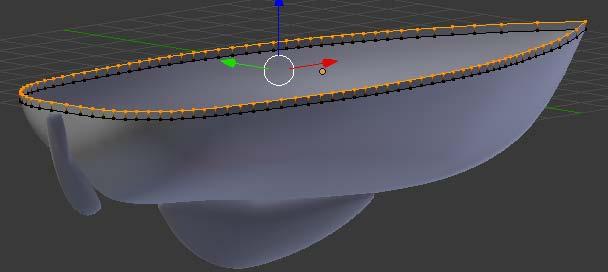 With all of the vertices selected, press the EKEY followed by the Z KEY and extrude the vertices up a
