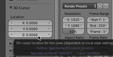 In the 3D cursor panel on the right notations properties panel, set your 3D cursor