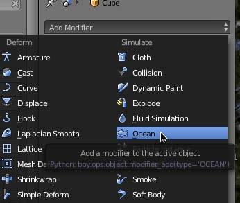 Open the Modifier Editor and