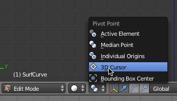 Press SHIFT-S (Snap) and snap your 3D cursor to the selected. This places the 3D cursor at the center of the 2 endpoint control vertices.