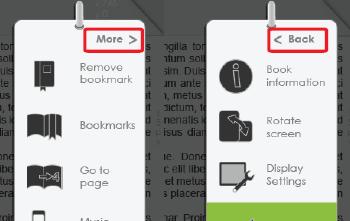 To return to previous page, move the cursor to [< Back] and then enter by pressing <OK>. Add to Favourite You can add books to your Favourite List.
