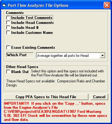 This screen is very similar to the File Open screen in your Port Flow Analyzer. Use it to choose the file you want to load.