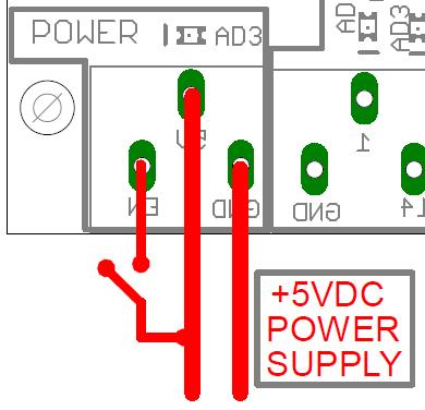 6.2 Enable Pin. The card must be provided with a 5VDC signal to enable operation. This feature has been added to externally control the status of the outputs.