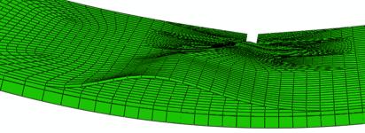 modeling with buckling delamination added Sensitivity study of (generic)