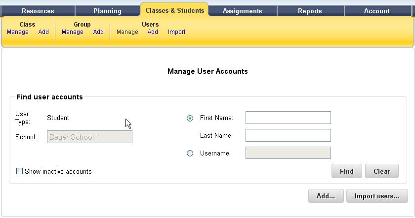 Section II: How to Use ThinkCentral K-6 Creating Individual Student Accounts Before you begin this process, check to see if your administrator has already created accounts for your students.