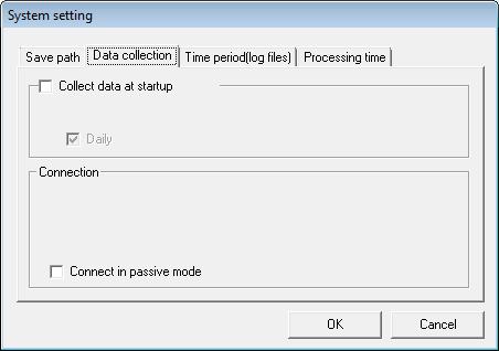 setting] Data collection [System setting] Time
