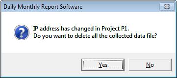 CHAPTER 4 SETUP FUNCTION (3) The confirmation message shown below is displayed when the IP address of the project has been changed.