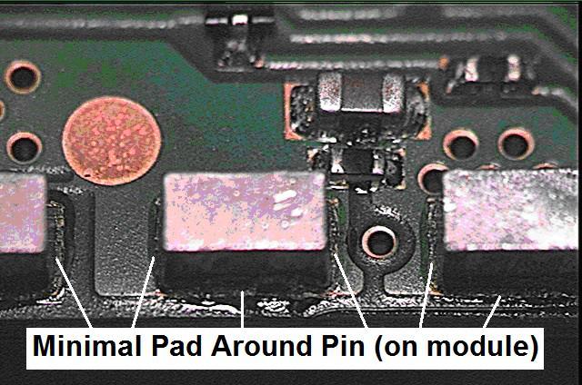 Therefore, the solder joint visual requirement of the block pins is interpreted literally from the standard IPC-A-610D requirements.