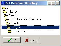 Under certain circumstances it may be necessary for the user to use another database.