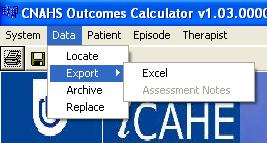 many programs, including Microsoft s Word. The Assessment Notes function will only be available when an outcome measure is selected in the Episode Management Screen.